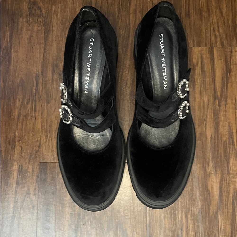 STUART WEITZMAN soho leighton platform mary jane in black 10.5 - Picture 14 of 16